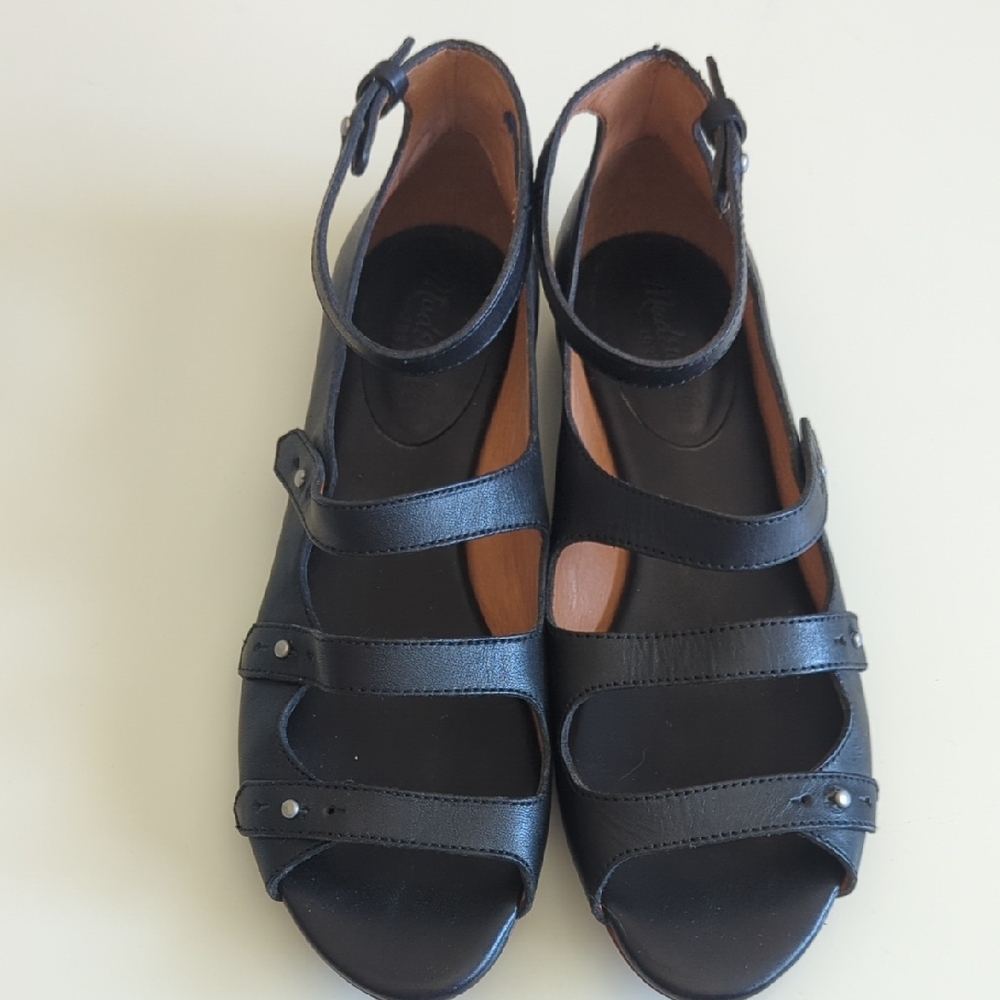 Madewell Black Strappy Sandals